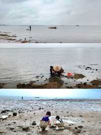 北海親子遊三天兩夜，跟漁民一起體驗趕海樂趣