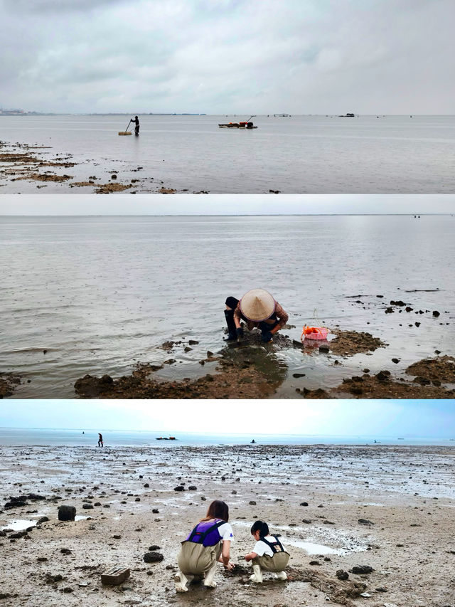 北海親子遊三天兩夜，跟漁民一起體驗趕海樂趣