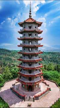 武漢自駕1.5小時到雷峰塔!無法形容只有震撼。