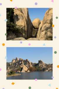 遠看大石頭，近看石頭大，探秘西遊記取景地。