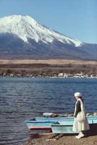 比起河口湖更愛山中湖的富士山