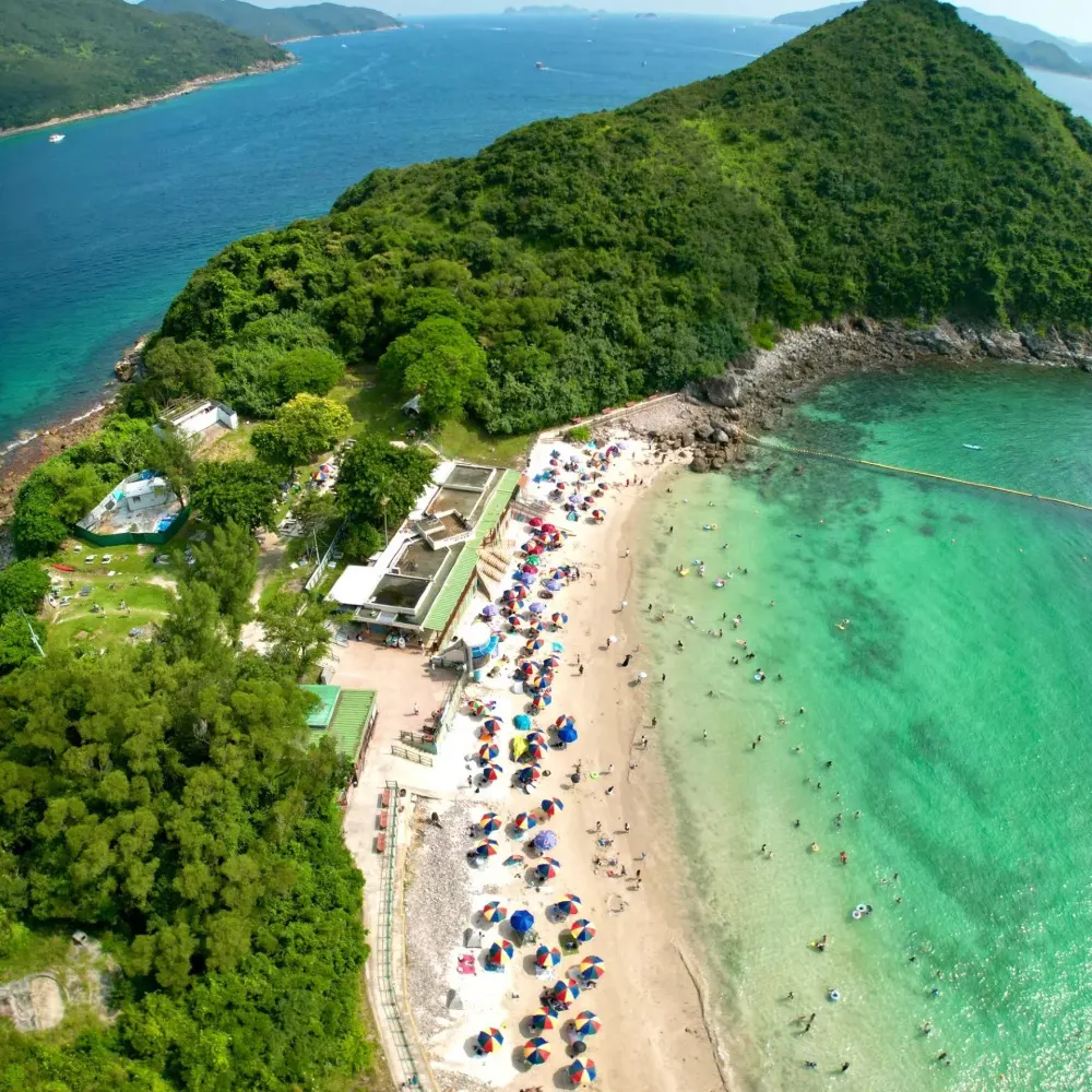 🏝️【西貢半月灣|香港隱藏版玻璃海!果凍色海水靚到唔捨得走】