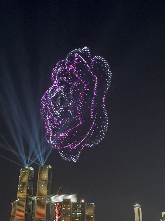 🚀 Witnessing Magic in the Sky: Chongqing’s Epic Drone Show! 🌆