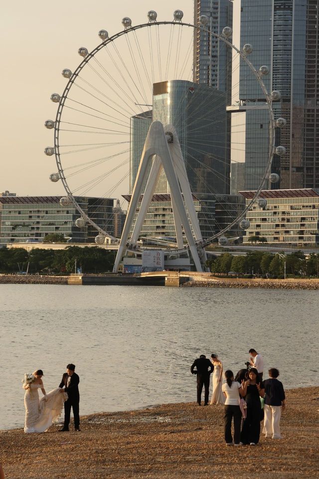 不輸大梅沙，深圳西部也有沙灘了…