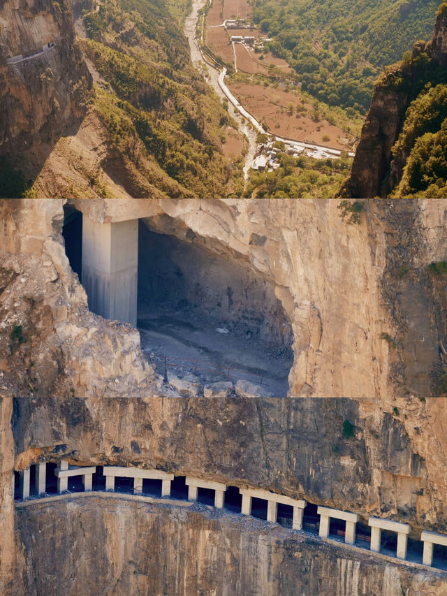 掛壁公路賞秋｜懸崖飆車闖入火焰山