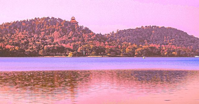 碧波雁影廊——武漢東湖落雁景區