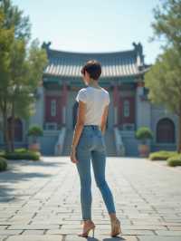 跟閨蜜四人一起去龍泉寺遊玩