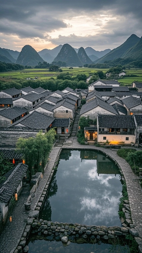 Làng Long Cung Nghìn Năm Tuổi Ẩn Mình ở Ninh Ba: Khám phá hang ổ Long Cung, chiêm ngưỡng thác nước, cây cổ thụ và các điện thờ tổ tiên thời Minh và Thanh.