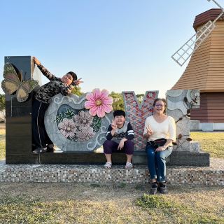 走春運動的好地方-屏東縣新埤鄉餉潭湖花海