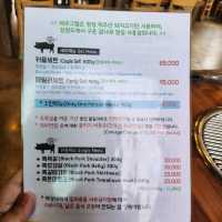 Scrumptious grilled black pork in Jeju Sweogipo