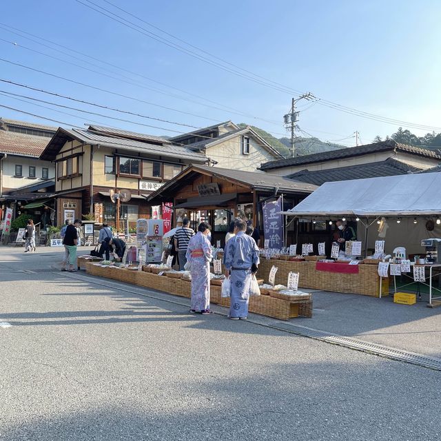 お宿　山翠　付近の朝市を散策