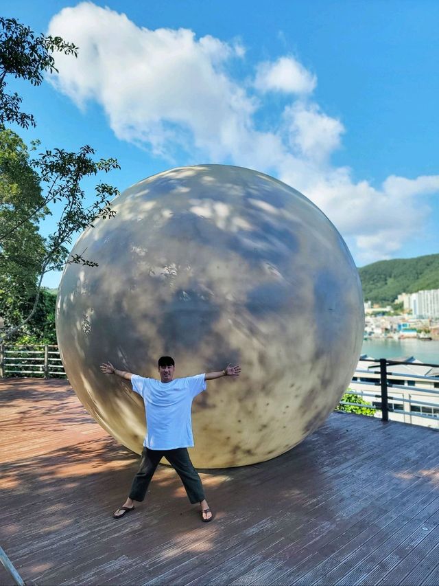 대형 달포토존이 있는 거제 소망길 보름달나들이🌕