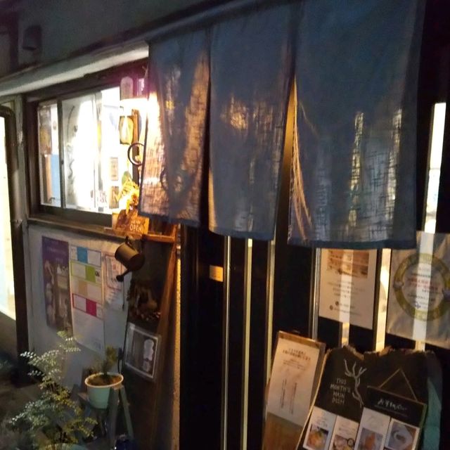 レトロな街並み　中崎町キャンドルナイトの夜。