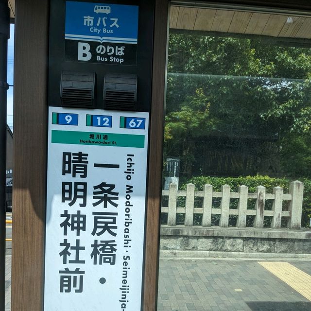京都の市バスで、１日券を利用して、乗り継ぎしながら移動したり、散策したり。
