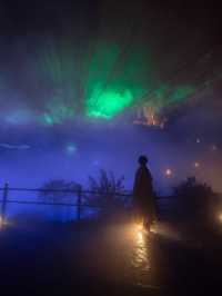 【日本でオーロラが見れる！？✨】椿山荘ではオーロラと雲海が同時に見れる！😳