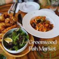 Great seafood basket at Greenwood Fish Market