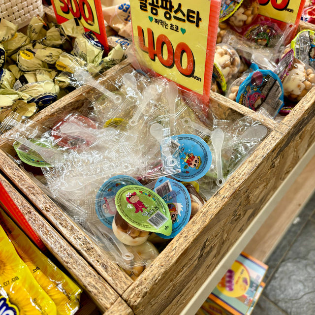 【釜山・南浦洞】駄菓子が買えるお菓子のお土産に「美味しく食べたら0'kcal」
