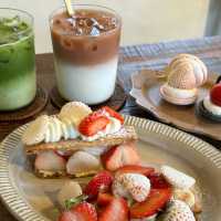 穗舒田園咖啡點：草莓甜點美味