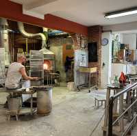 Glass factory in Venice