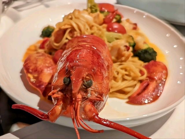 海味鮮嫩爆表的的龍蝦義大利麵：TOSCANA義大利餐廳