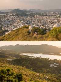 Mansapurna Karni Mata Ropeway ชมวิว udaipur มุมสูง