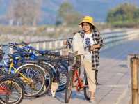 เส้นทางจักรยาน🚲ในสายหมอก พระอาทิตย์ตกและแม่น้ำโขง