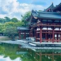 A symbol of Japan's heritage, showcasing the beauty of Heian-era architecture in Kyoto. “BYODOIN”
