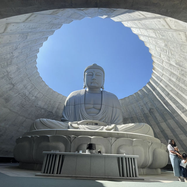 모아이 석상과 큰 불상이 있는 Sapporo 성지 두대불전‘Hill of the Buda’