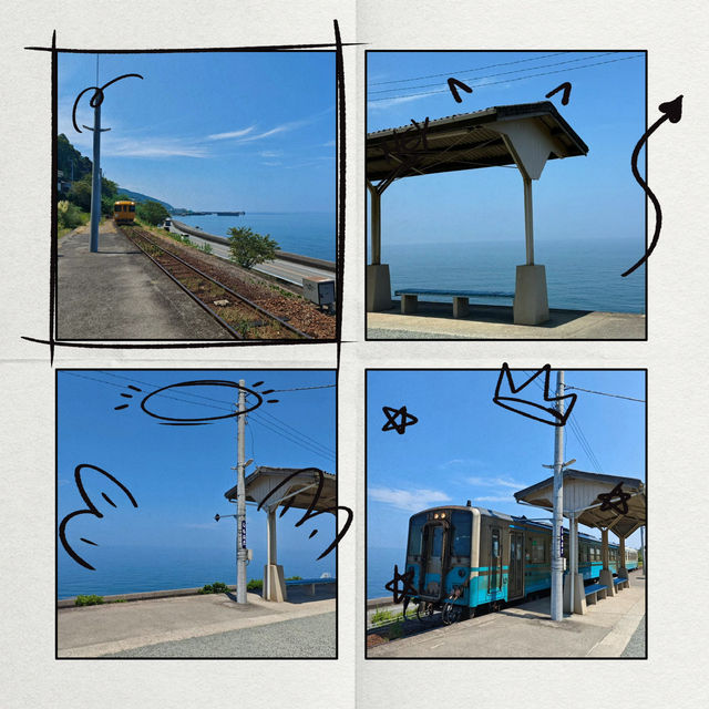 江川海岸：海景與小車站的浪漫邂逅 🌊🚉