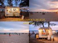 เดินเล่นสุดชิล หาของกินริมหาดแหลมเจริญ ระยอง
