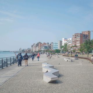 淡水河畔的美麗河岸