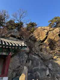 옛 시대에 조성된 거대한 암각종 옛 장인들의 정성을 볼수있는 마애종🇰🇷