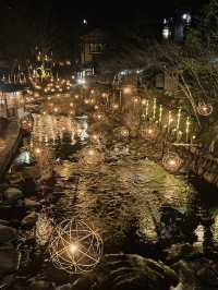 【熊本旅行】幻想的な灯りと川の流れを楽しむ湯あかり✨️