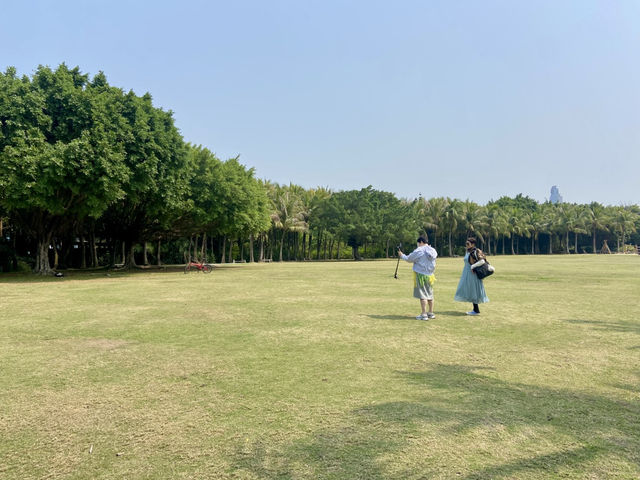 🧎沉浸在綠意與海濱風光中🌟深圳灣公園🌳