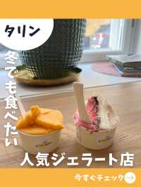 【エストニア女子旅】アイス好き注目！寒くても行きたい絶品ジェラート店！