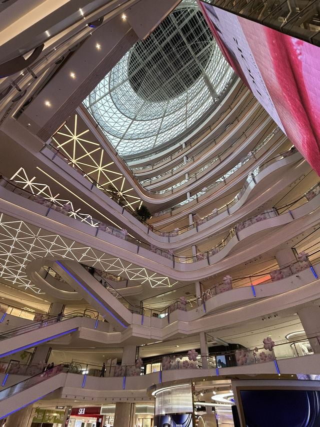 Pretty In Pink Outside Dream Plaza, Wuhan