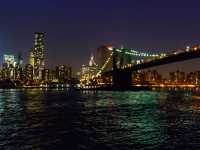 ブルックリン・ブリッジからの夜景🌉✨
