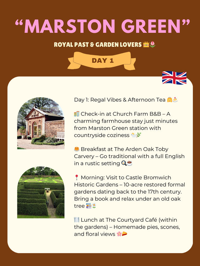 “Marston Green” itinerary 