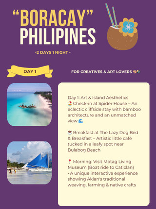 Boracay island itinerary 