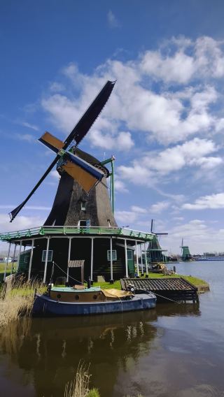 The traditional windmill city in Holland 