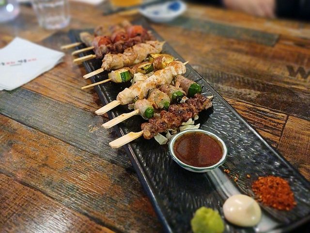 [🇰🇷ソウル] バルサン駅近くの居酒屋「オヌルコチ モグルコチ IZAKAYA」で楽しむ焼き鳥と串焼き