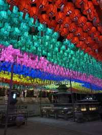 Lanterns and Twilight: My First Night at Bongeunsa Temple