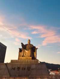 The Grand Presence of King Sejong the Great at Gwanghwamun Square
