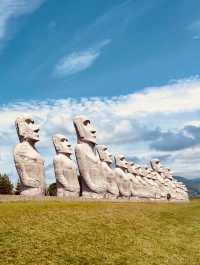 🌿 Solo Travel Gem: Moai Statues in Sapporo!