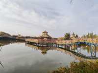 Autumn Scenery of Xihai Fishing Harbor's Water Town