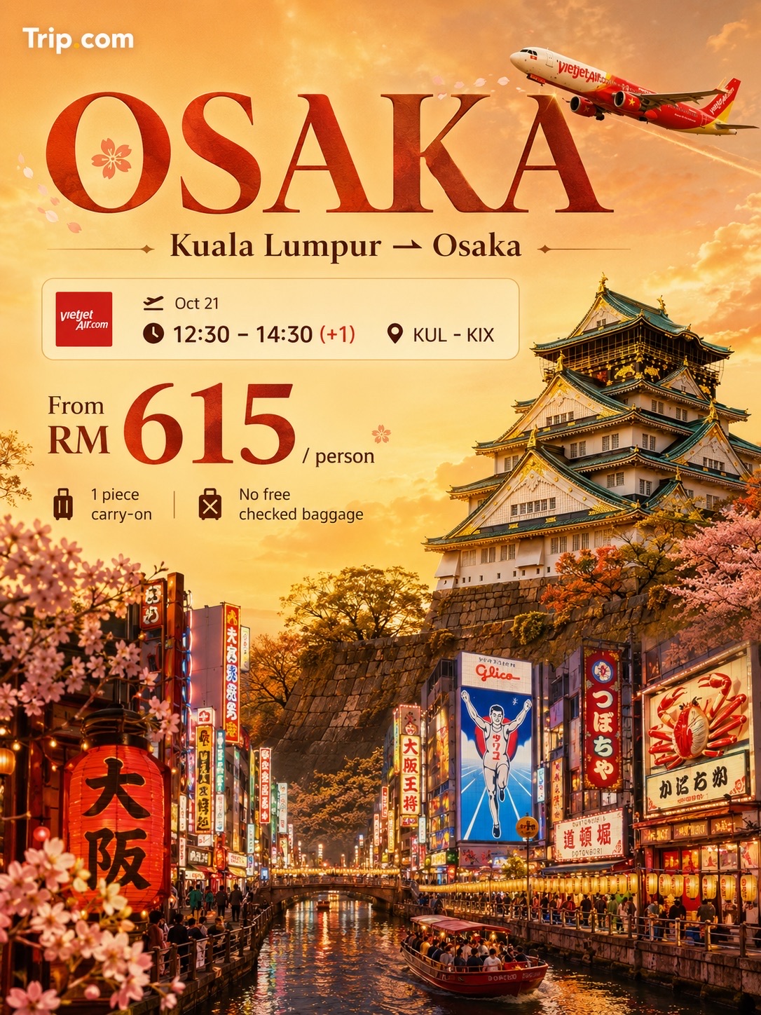 🍜 OSAKA FROM RM615?! JAPAN’S FOOD CAPITAL IS CALLING 🇯🇵✨