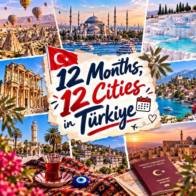 🇹🇷 12 Months, 12 Cities in Türkiye 🗓️