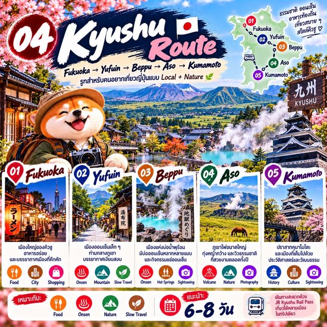 🇯🇵 5 รูทเที่ยวยอดนิยมในญี่ปุ่น
