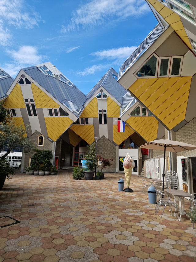 Cube houses, cool bridges, and endless city feels 🏠🌉.