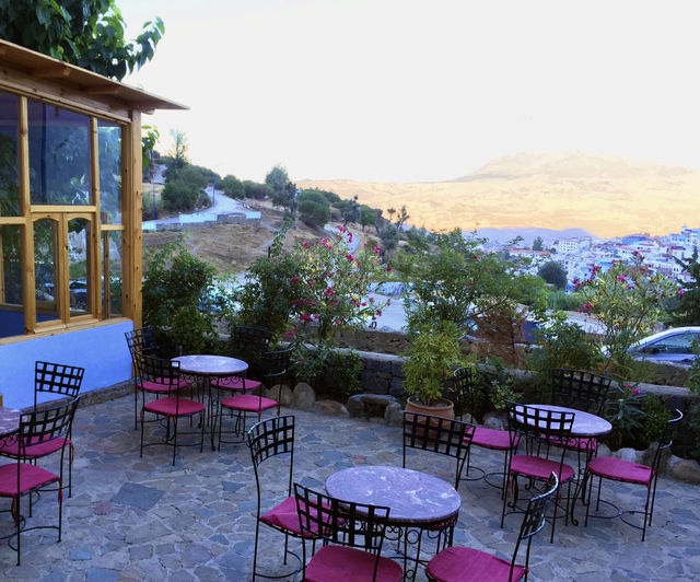 Located at the entrance of the old city, Alehali Fafa Hotel, Chefchaouen, Morocco.
